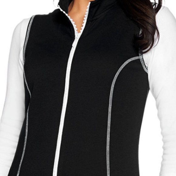 NWT QUACKER FACTORY TERRY ZIP VEST & SKORT SET XS - Picture 3 of 14